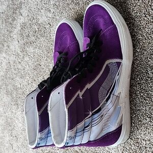 Vans Mens Sk8-Hi Bolt Chrome High Top sneaker/shoe size mens 10.5